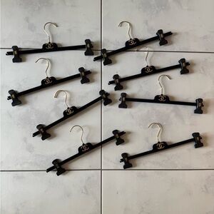 Chanel Black Velvet Hangers